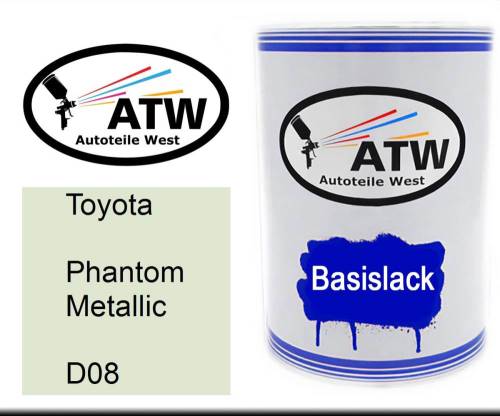 Toyota, Phantom Metallic, D08: 500ml Lackdose, von ATW Autoteile West.